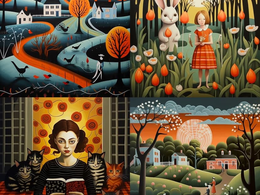Whimsical Folk Art