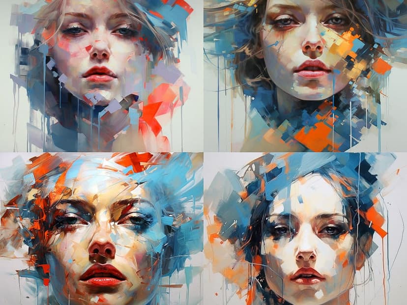 Abstract Expressionism Portraiture
