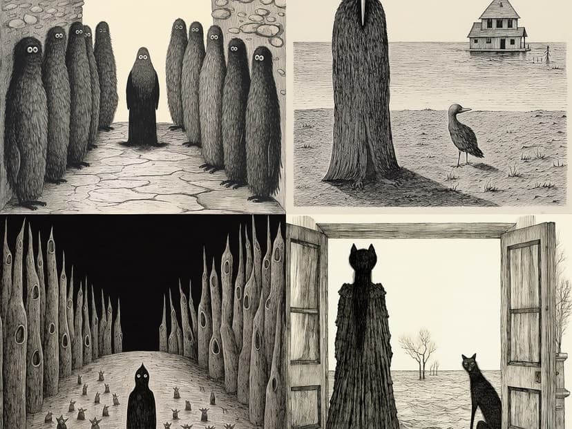Surreal Pen Illustration
