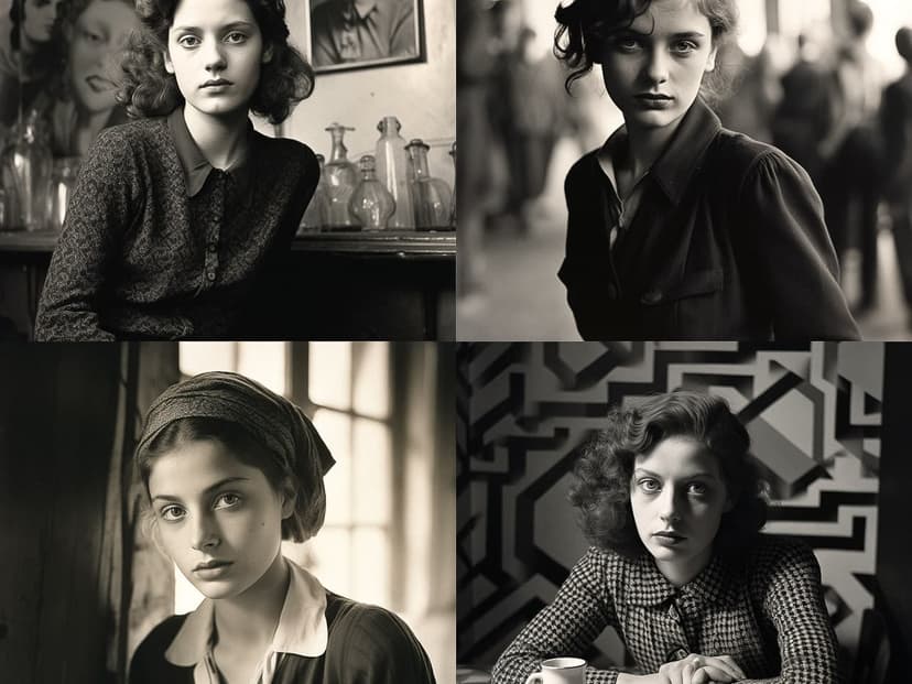 Vintage Black and White Portraiture