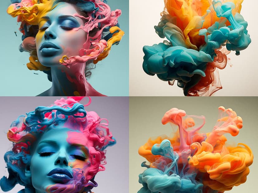 Vibrant Fluid Art