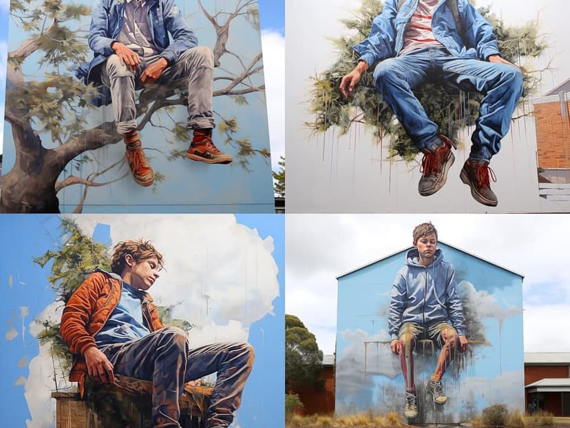 Realistic Mural Art