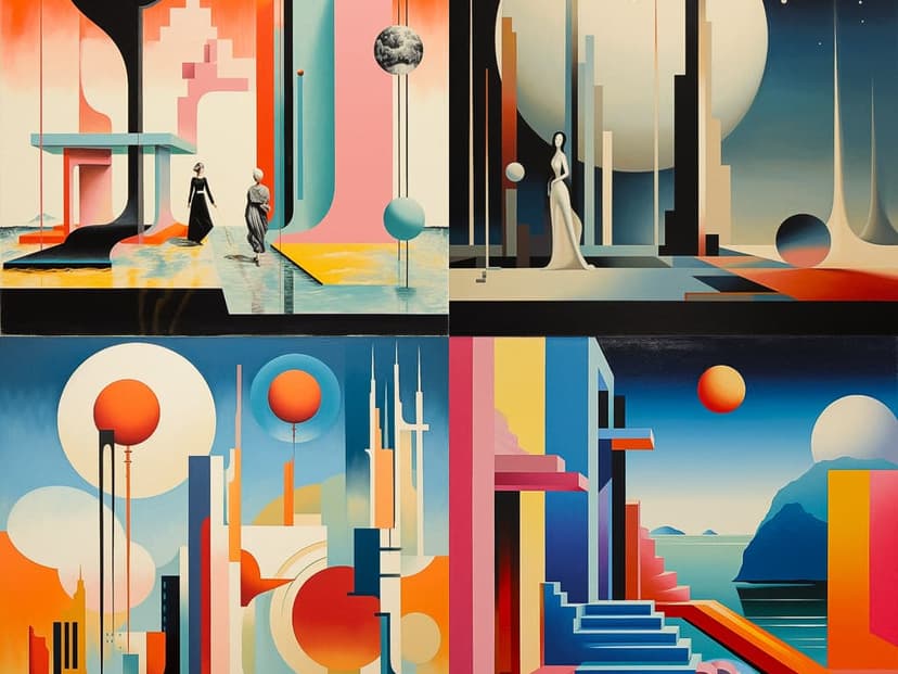 Futuristic Geometric Surrealism