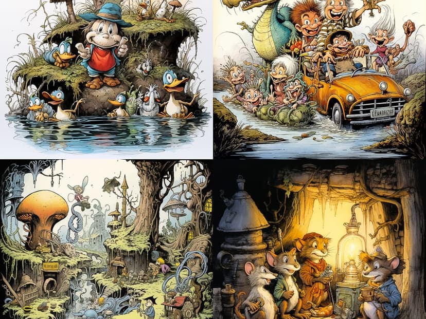 Whimsical Cartoon Fantasy