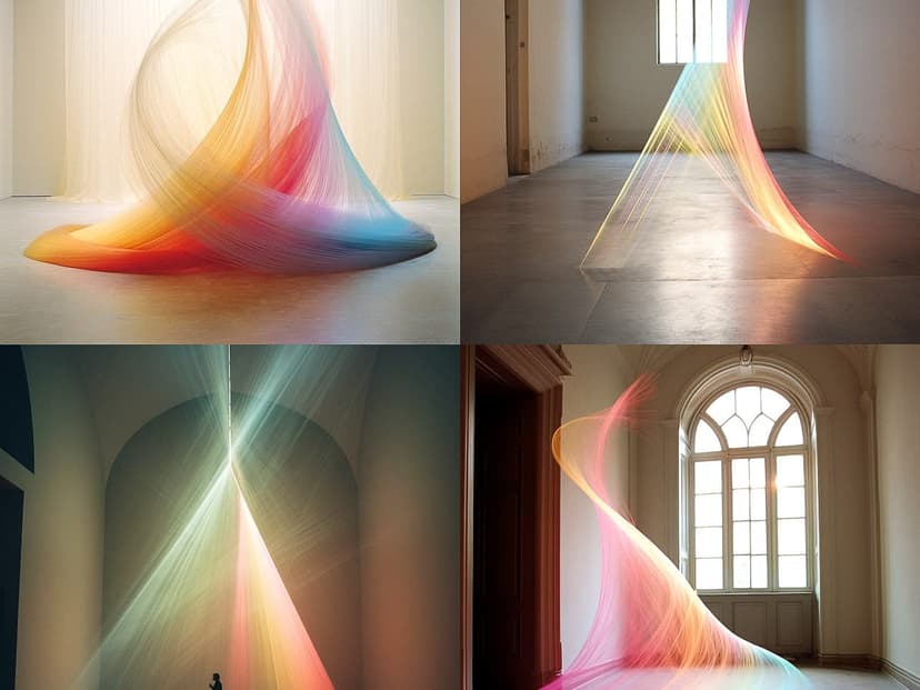 ethereal light installation