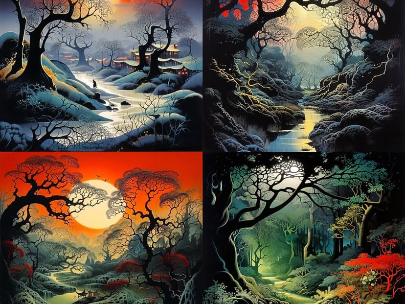 Vibrant Fantasy Landscape