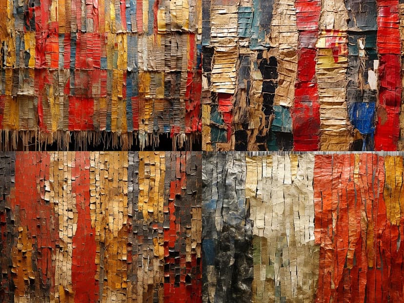 Textural Abstract Collage