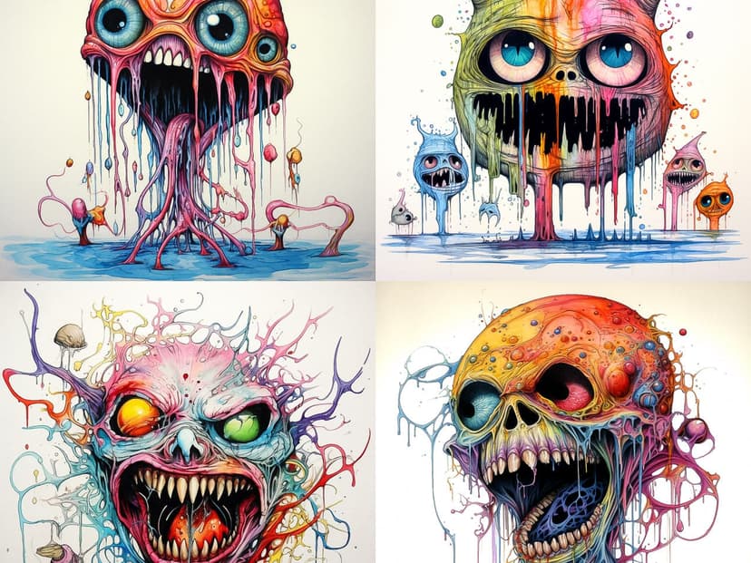 Surreal Dripping Pop Art