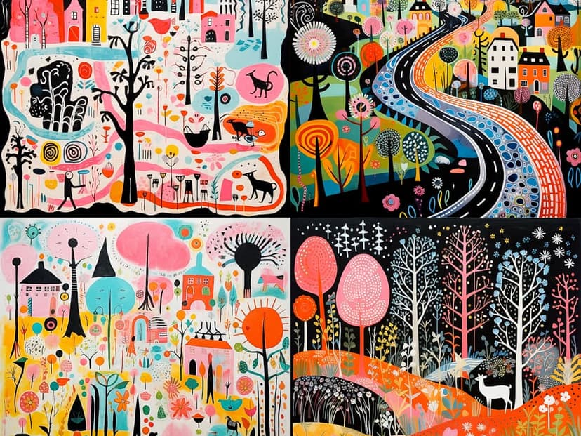 Whimsical Folk Art
