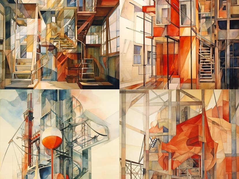 Cubist Architectural Abstraction