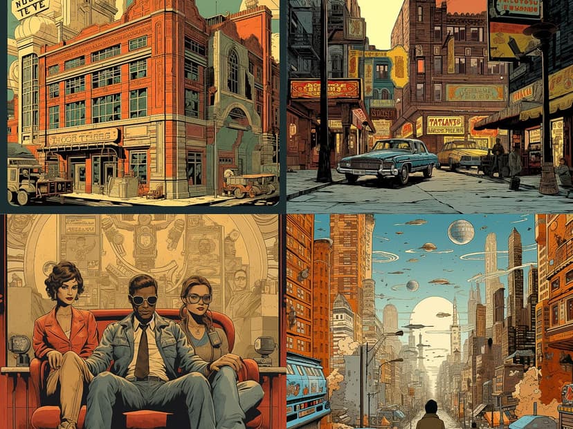 Retro Futurism Comic