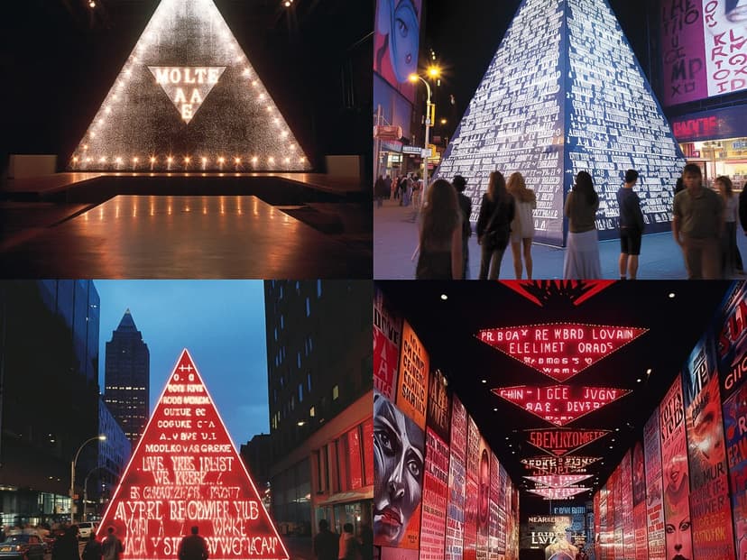 Neon Text Installation
