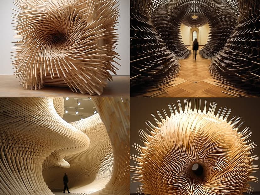 Dynamic Wood Sculpture