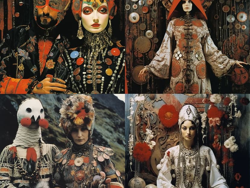 Surreal Ethnic Costume Art