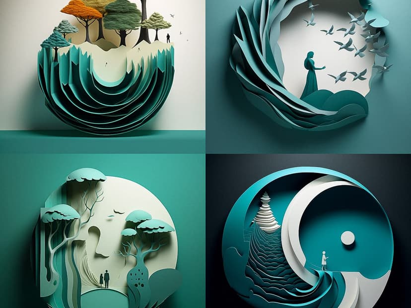 3D Paper Cut Art