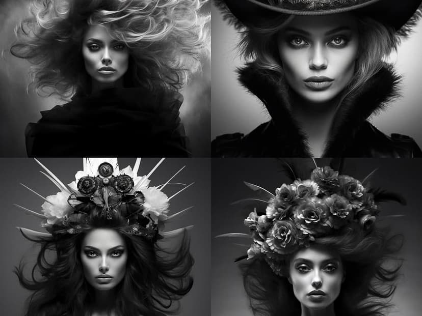 Monochrome Dramatic Portraiture