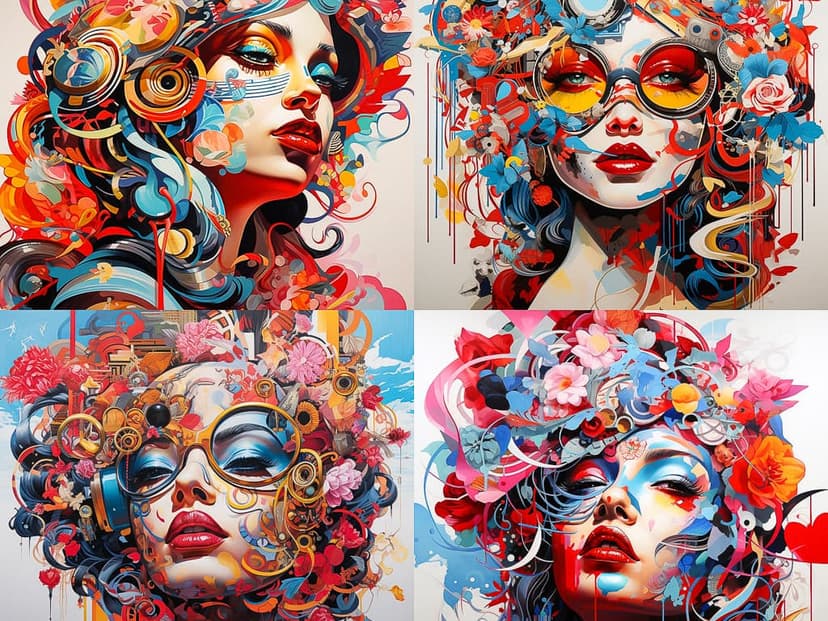 Vibrant Abstract Portraiture