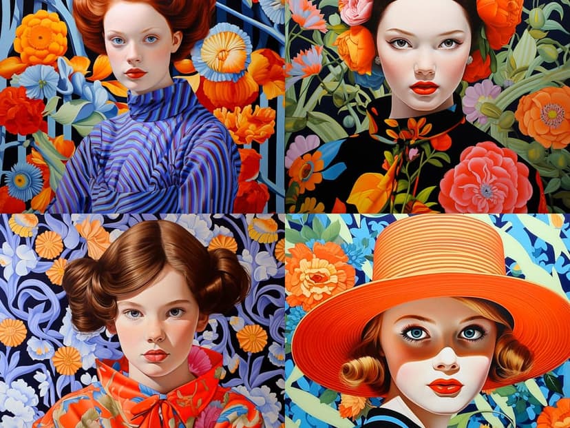 Vibrant Floral Portraiture