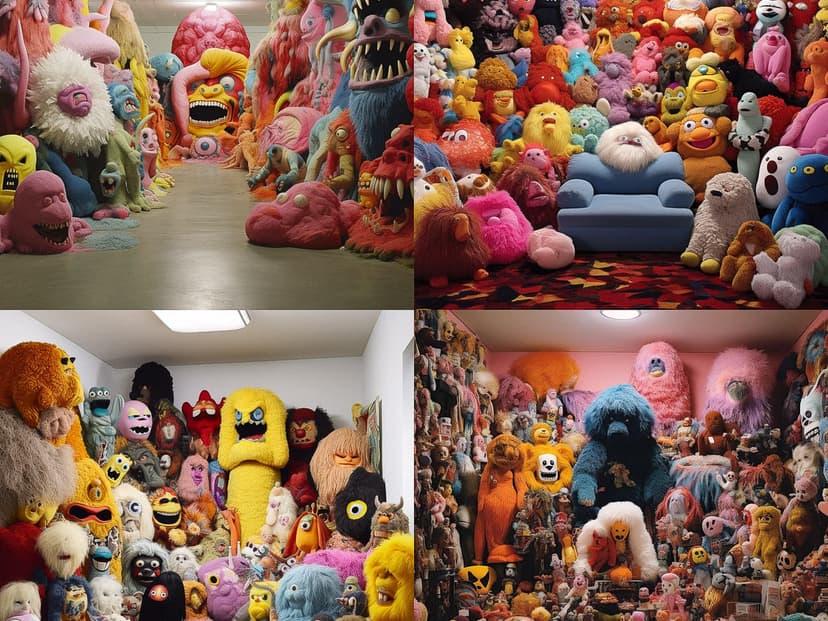 Whimsical Plush Surrealism