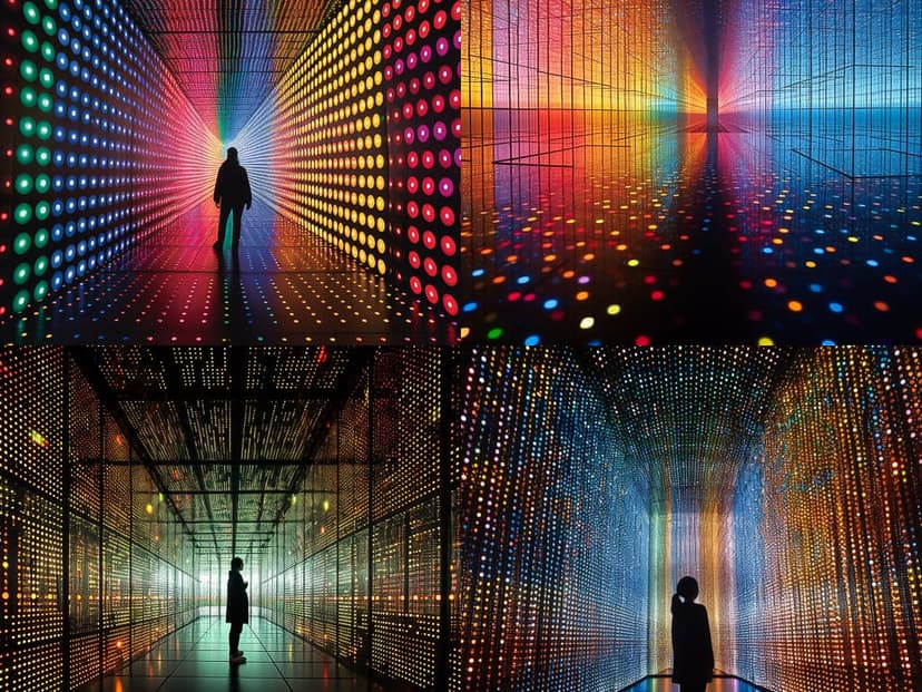 Futuristic Light Tunnel