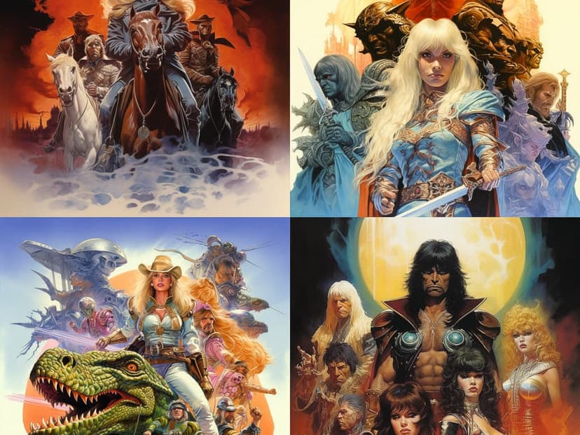 fantasy pulp illustration