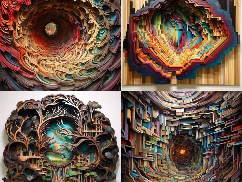 Layered Paper Art