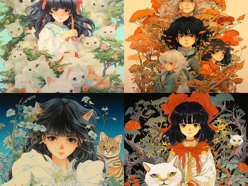 Anime Art Nouveau Fusion