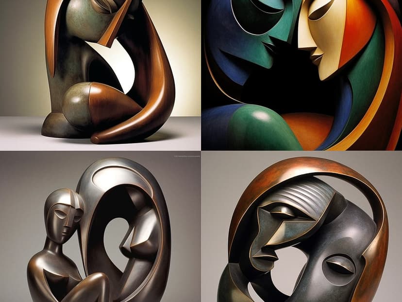 Abstract Cubist Sculpture