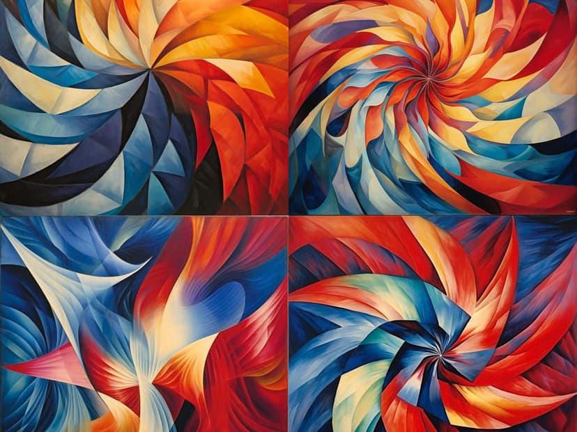 Abstract Geometric Swirls
