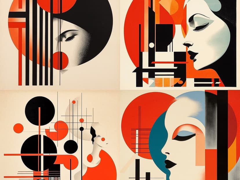 Abstract Geometric Art Deco