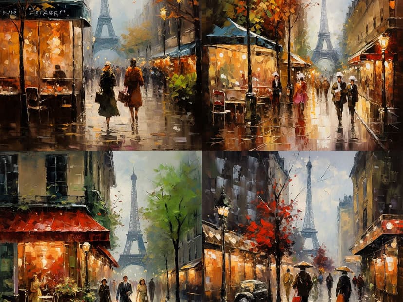 Impressionistic Cityscape