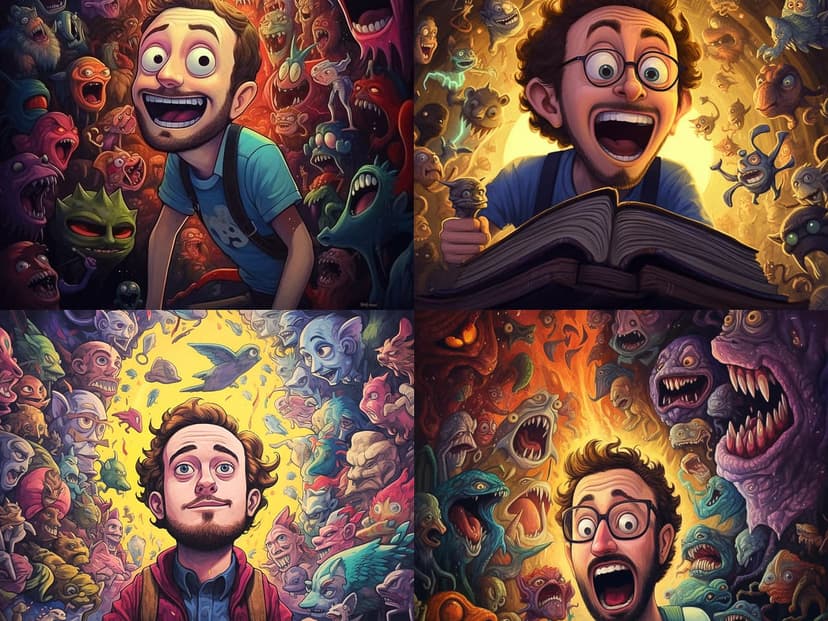 cartoonish horror