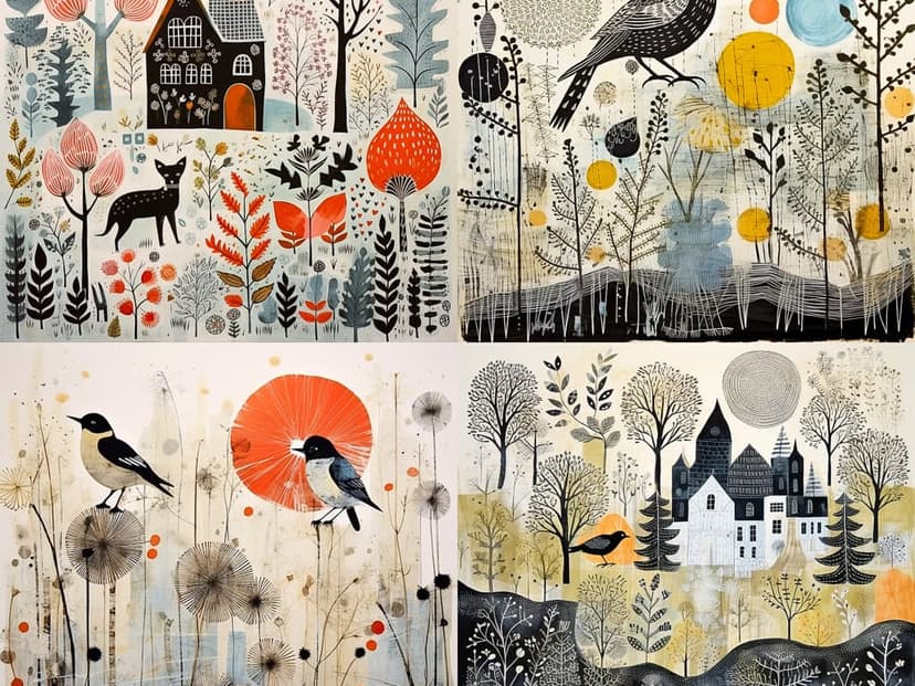 Whimsical Folk Art