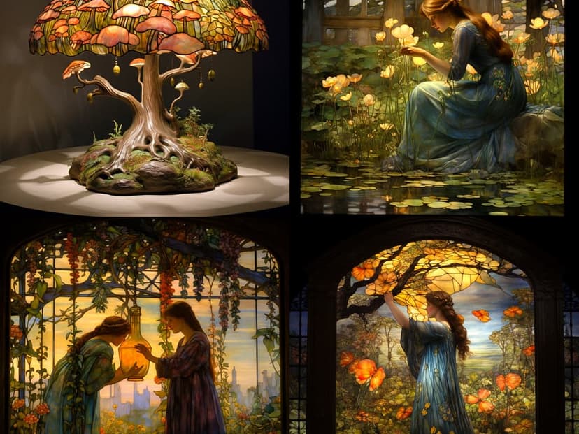Art Nouveau Stained Glass