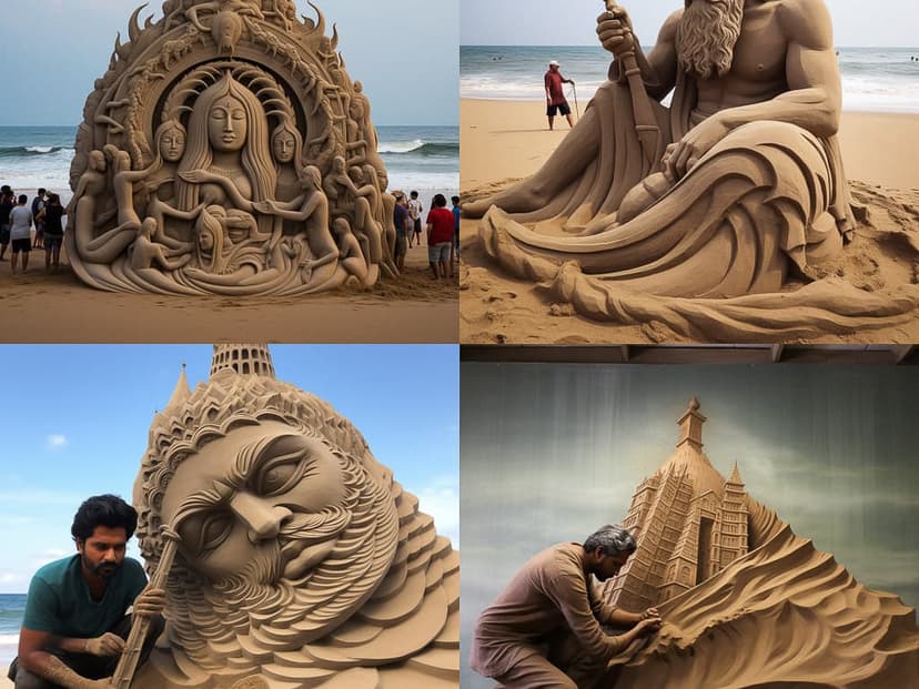 Sand Sculpture Art