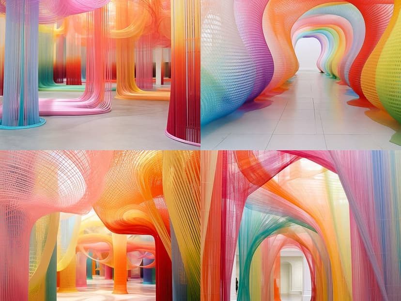 Colorful Architectural Abstraction
