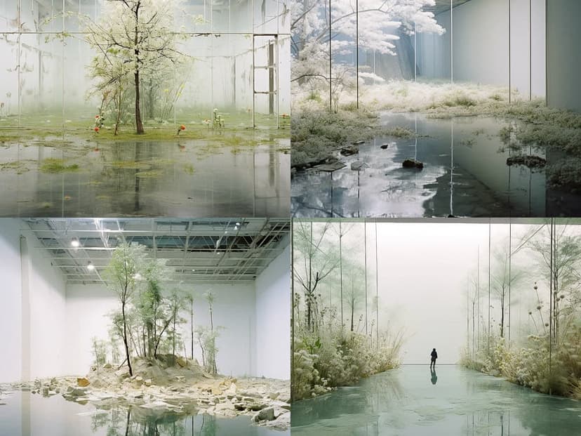 Ethereal Indoor Landscape