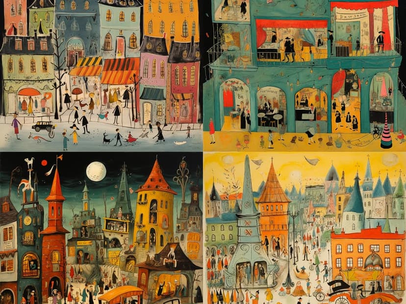 Whimsical Townscape