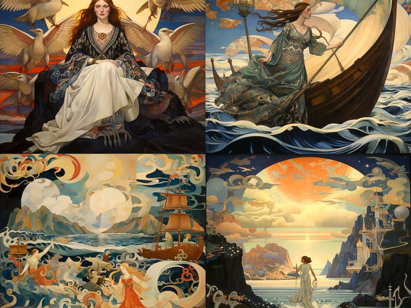Art Nouveau Dreamscape