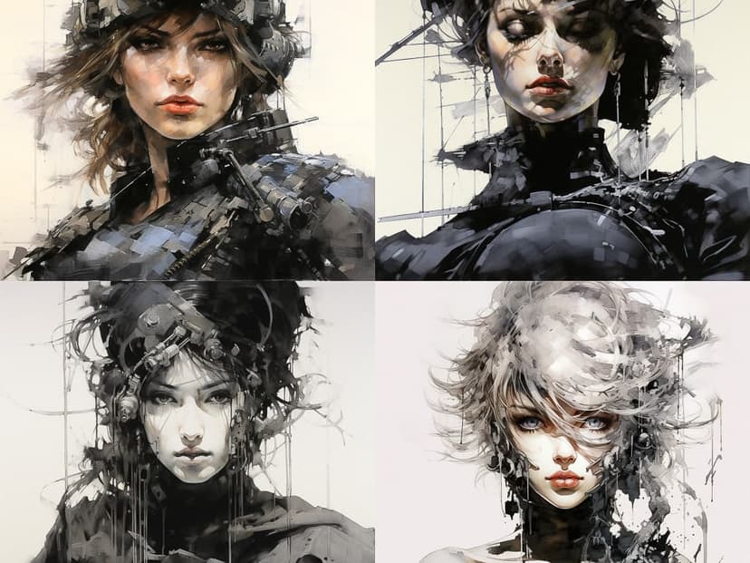 Abstract Cyberpunk Portraiture