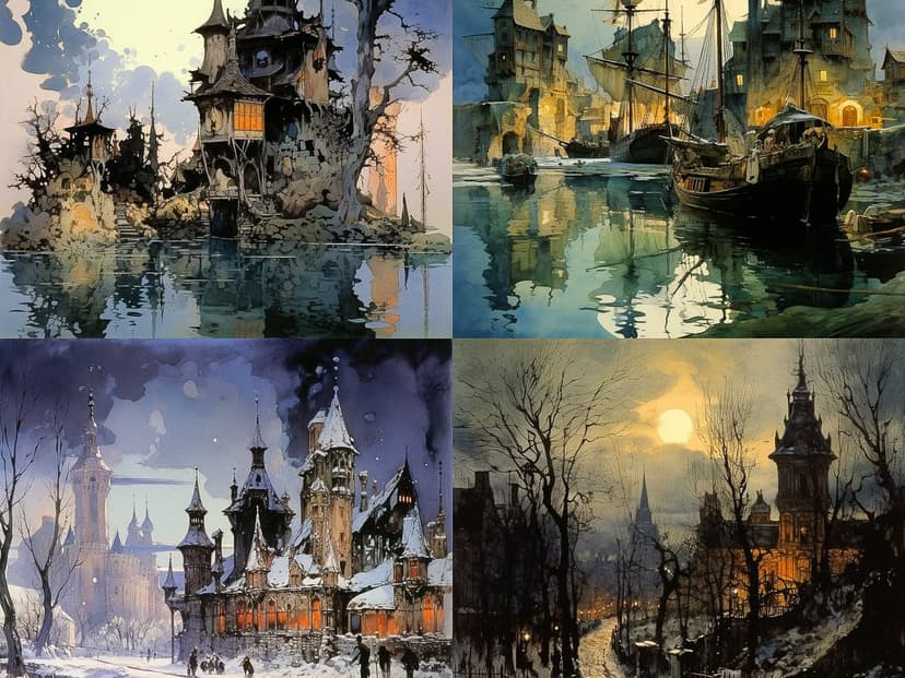 Gothic Watercolor