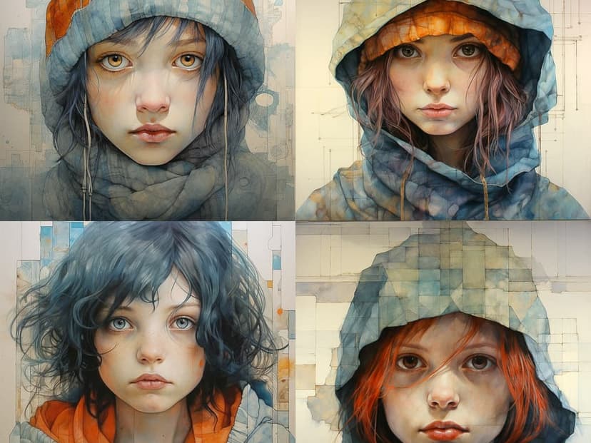 Whimsical Watercolor Portraits