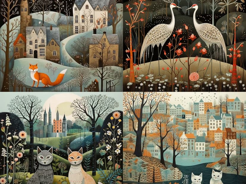 Whimsical Folk Art