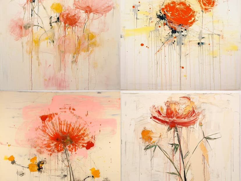 Abstract Floral Expressionism