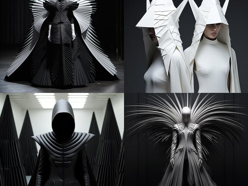 Futuristic Geometric Couture