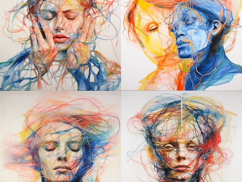 Abstract Expressionism Portraiture