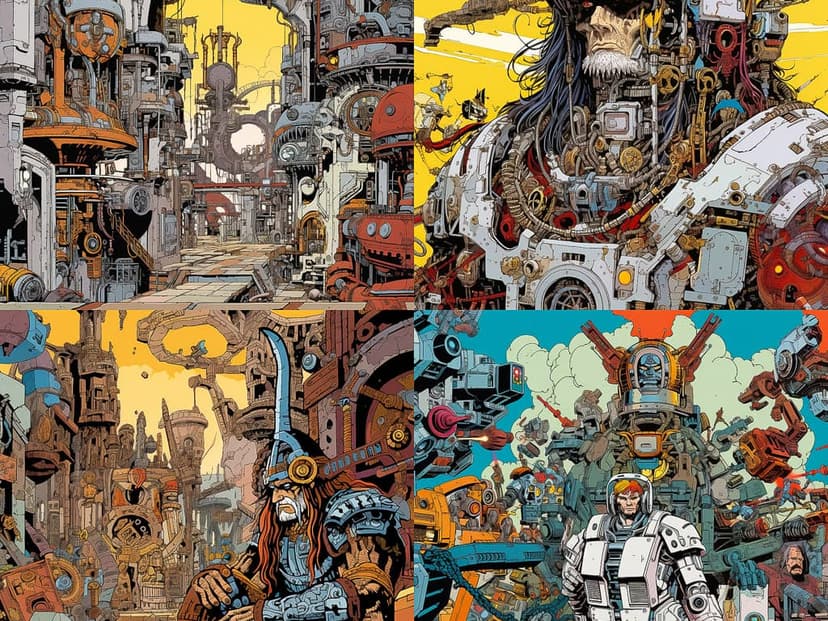 Moebius-inspired Sci-Fi