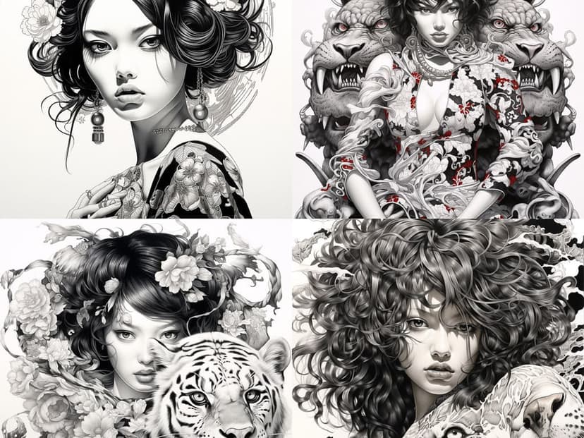 Ornate Monochrome Realism