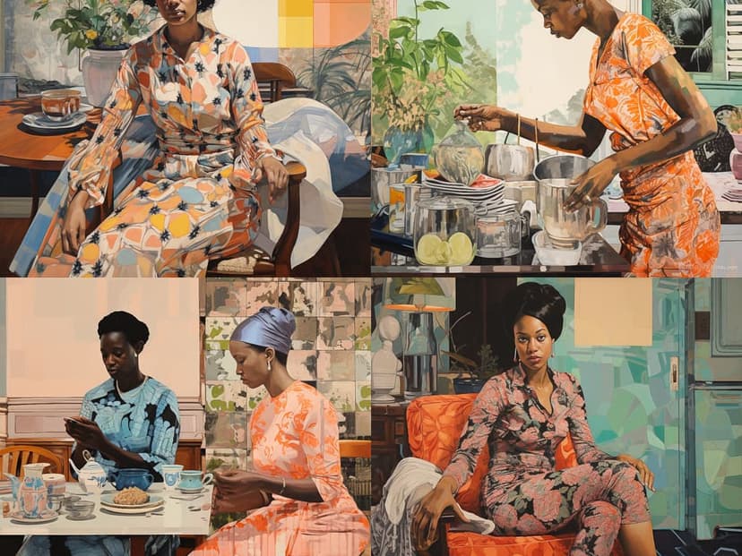 Contemporary Realism with Abstract Elements