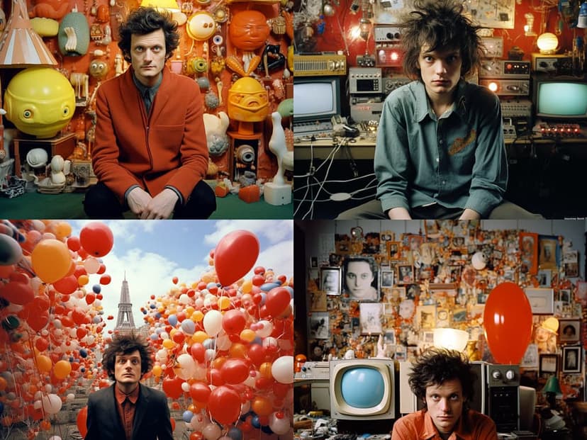 eclectic retro collage